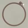 57264 Telaio da ricamo colorato 15 cm <Marrone>