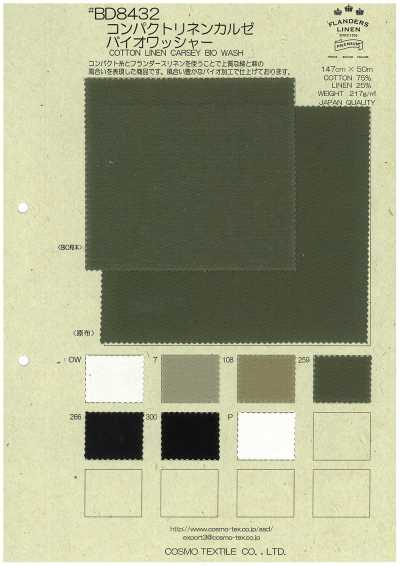 BD8432 Cotone/Lino Kersey BW