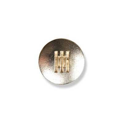 ML-17 Bottone in metallo italiano, colore oro