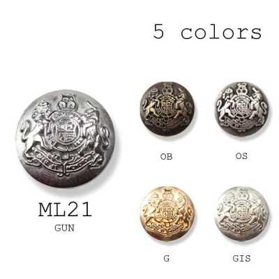 ML-21 Bottone in metallo con emblema italiano