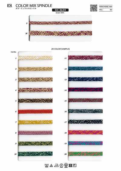 SIC-3634 Spola mix colori