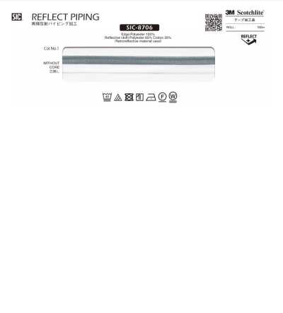 SIC-8706 Finitura con bordino retroriflettente