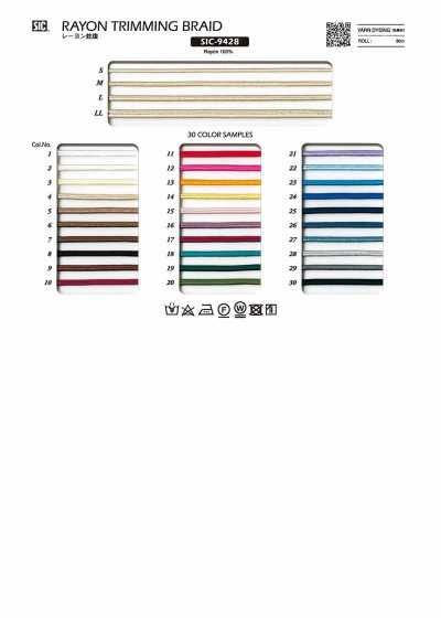 SIC-9428 Piega a fisarmonica in rayon