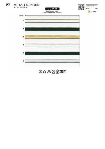SIC-9441 Nastro per piping metallizzato