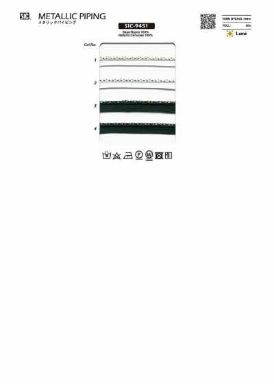 SIC-9451 Nastro piping metallico