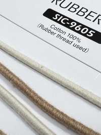 SIC-9605 Cordoncino In Gomma Di Cotone Organico[Fascia Elastica] SHINDO(SIC) Foto secondaria