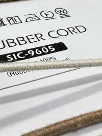 SIC-9605 Cordoncino In Gomma Di Cotone Organico[Fascia Elastica] SHINDO(SIC) Foto secondaria