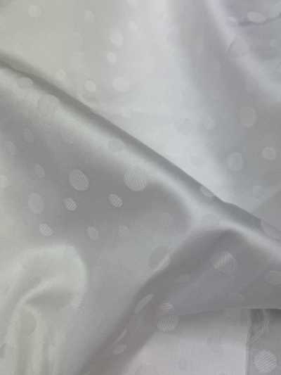 1090 Fodera in vita per abiti eleganti, Crest Satin, bianco