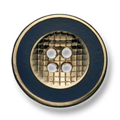 331 Bottone in metallo Made in Giappone per completi e giacche Oro/Blu navy