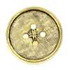 617 【Outlet】Bottone metallico di fabbricazione giapponese per completi e giacche, oro