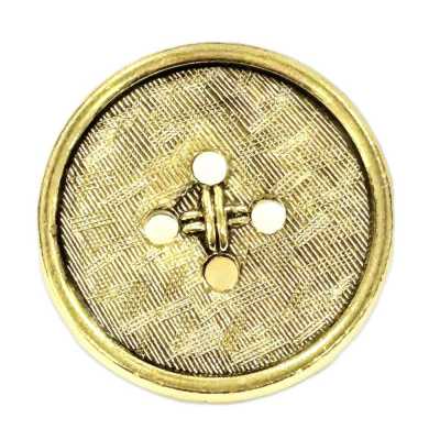 617 【Outlet】Bottone metallico di fabbricazione giapponese per completi e giacche, oro