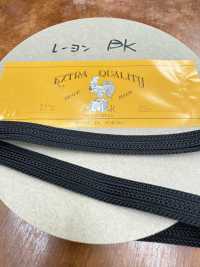 9 Nastro Laterale A Strisce 100% Rayon Nastro Laterale A Strisce 15 Mm Di Larghezza Nero[Cavo A Nastro] Yamamoto(EXCY) Sottofoto