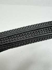 9 Nastro Laterale A Strisce 100% Rayon Nastro Laterale A Strisce 15 Mm Di Larghezza Nero[Cavo A Nastro] Yamamoto(EXCY) Sottofoto