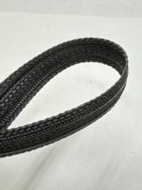 9 Nastro Laterale A Strisce 100% Rayon Nastro Laterale A Strisce 15 Mm Di Larghezza Nero[Cavo A Nastro] Yamamoto(EXCY) Sottofoto