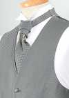 YT-02 Poliestere jacquard grigio Euro Tie, prodotto in Giappone