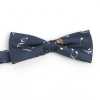 BF-JAZZ-NV Papillon in seta stampata Jazz blu navy