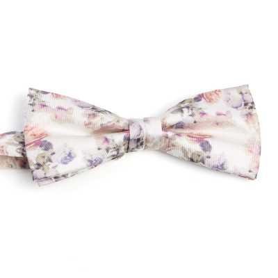 BF-ROSE-WH Papillon stampato in serigrafia Rose White