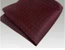 CF-922 Fazzoletto Da Taschino Domestico In Seta Gessato Rosso Vino