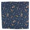 CF-JAZZ-NV Fazzoletto Da Taschino Con Stampa In Seta Jazz Navy Blue