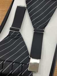 CM-720 Fascia Da Smoking In Seta Nera Lamé Reggimentale[Accessori Formali] Sottofoto