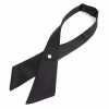 CT-106 Cross Tie Scialle Etichetta Seta Nera