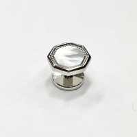 G-3-S Bottone A Bottone, Conchiglia In Madreperla, Argento, Ottagonale[Accessori Formali] Yamamoto(EXCY) Sottofoto
