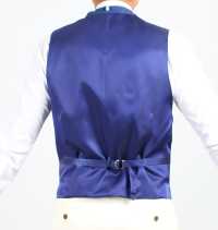 HLV-02 HARISSONS Gilet In Lino Blu[Accessori Formali] Yamamoto(EXCY) Sottofoto