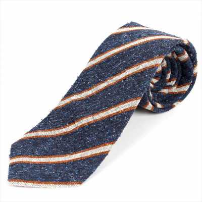 HVN-25 VANNERS Cravatta Regimental in seta nep Blu navy