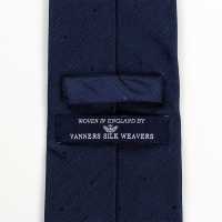 HVN-28 VANNERS Cravatta In Seta Effetto Denim A Pois Blu Navy[Accessori Formali] Yamamoto(EXCY) Sottofoto
