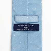 HVN-31 VANNERS Cravatta A Pois In Seta Simil Denim Blu Indaco[Accessori Formali] Yamamoto(EXCY) Sottofoto