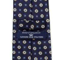 HVN-34 VANNERS Cravatta In Tessuto Usato Motivo Piccolo Blu Navy[Accessori Formali] Yamamoto(EXCY) Sottofoto