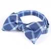 RBF-4118-06 Papillon casual, a quadri grandi, blu navy