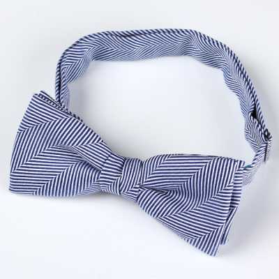 RBF-8007-06 Papillon casual a fantasia spigata blu navy
