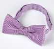 RBF-8007-20 Cravatta Casual Farfalla Motivo Spina Di Pesce Viola
