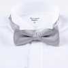 RBF-8007-24 Papillon casual, motivo a spina di pesce, grigio