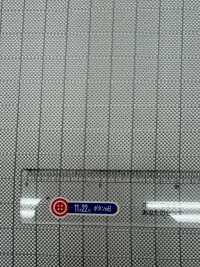 S-941 [outlet] Yamanashi Fujiyoshida 100% Seta Con Motivo A Quadri Grigio[Tessile] Yamamoto(EXCY) Sottofoto