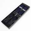 SR-206 Bretelle Domestiche Tipo Pelle Appesa Blu Navy