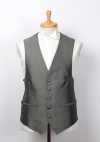 V-02 Gilet Formale Grigio Jacquard Made In Japan