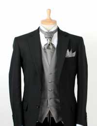 V-300 Gilet Formale Seta Jacquard Grigio[Accessori Formali] Yamamoto(EXCY) Sottofoto