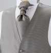 V-300 Gilet Formale Seta Jacquard Grigio