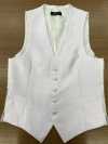 V-SPI Gilet Formale In Rosa Con Retro In Raso Shantung