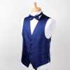VANNERS-V-009 Gilet formale VANNERS a pied de poule blu navy