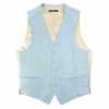 VANNERS-V-012 VANNERS Gilet formale pied-de-poule azzurro cielo