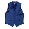 VANNERS-V-28 Gilet In Tessuto VANNERS, Motivo A Pois, Jacquard Effetto Denim, Blu Navy
