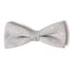 VBF-29 Papillon realizzato con tessuto VANNERS, motivo a pois, jacquard effetto denim, grigio ghiaccio