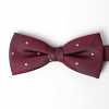 VBF-32 VANNERS Papillon In Seta Dot Denim Like Wine Red