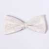 VBF-39 Papillon realizzato con tessuto VANNERS, fantasia paisley, bianco