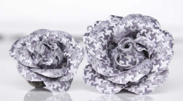 VBTA-10 VANNERS Spilla da rever pied-de-poule grigio argento