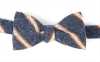 VMT-25 Papillon Annodato A Mano Reggimentale In Seta Nep VANNERS, Blu Scuro