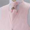 YT-20 Made In Japan Jacquard Ascot Cravatta (Euro Thai) Plaid Rosa